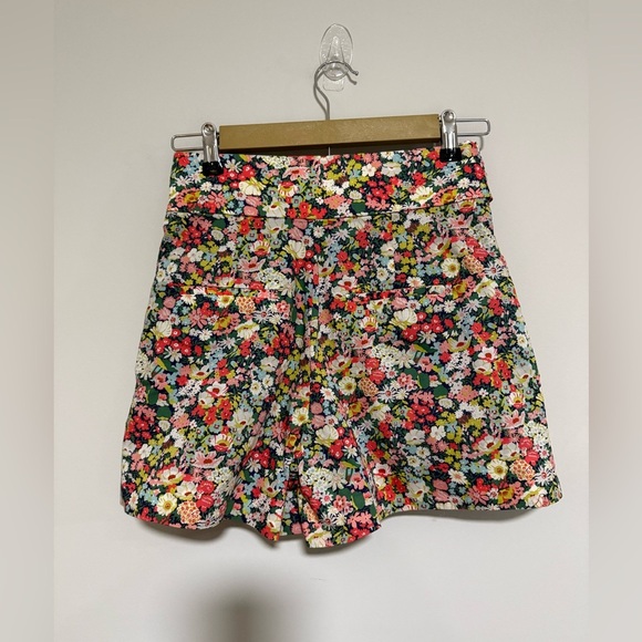 J. Crew Liberty of London Thorpe Tie Waist Shorts Size 0 Floral Preppy Resort - Picture 3 of 9